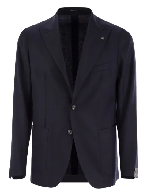 Tagliatore two-button wool blazer Blue GDERRICK26KPE060069UPER028B50401254