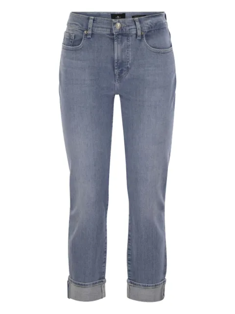7 For All Mankind rolled belt-loop jeans Blue 7U219C12BLOOM