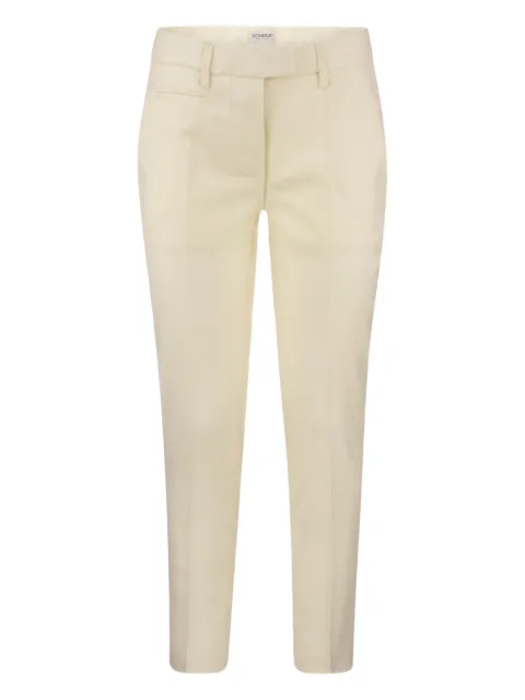 DONDUP Perfect logo trousers Neutrals DP066WS0105DXXX