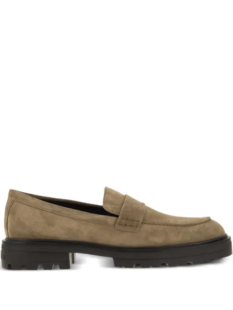 Hogan H673 saddle lug-sole loafers Neutrals HXM6730FM90BYE
