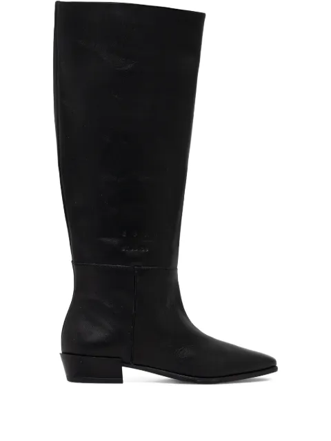 Copenhagen pointed-toe knee-high boots Black CPH295