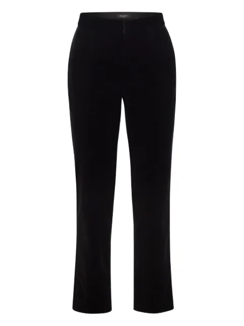 Fabiana Filippi velvet cotton trousers Black PAD224F326D763825