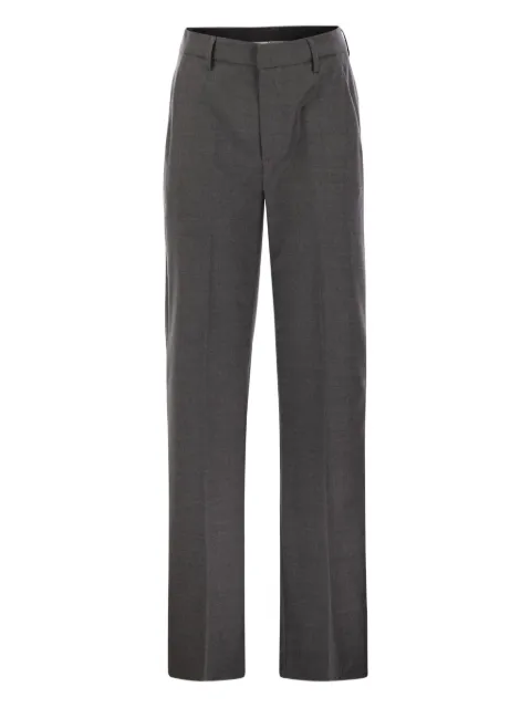 DONDUP logo-detail tailored trousers Grey DP771WS0105DXXXDD979