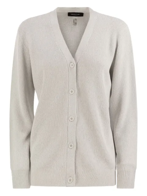 Fabiana Filippi ribbed V-neck cardigan Neutrals MAD275F496L45221