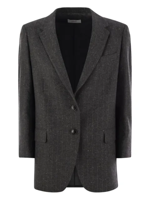 SAULINA Antonia single-breasted blazer Grey SAC0721