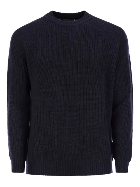RAKKI Rebel ribbed crew-neck sweater Blue REBELGIROCOLLOWVBLUNOTTE