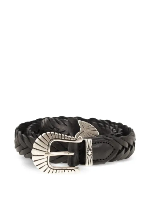 ALBERTO LUTI braided leather belt Black TRECCIA025NERO