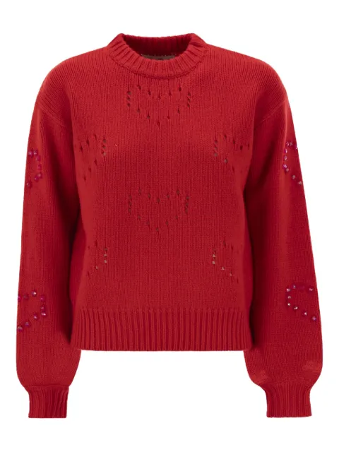 MC2 Saint Barth Danya heart-motif jumper Red DANY00100772I
