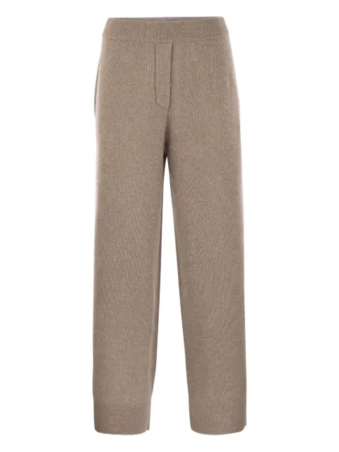 Brunello Cucinelli rib-knit track pants Neutrals M1E206599CIT23