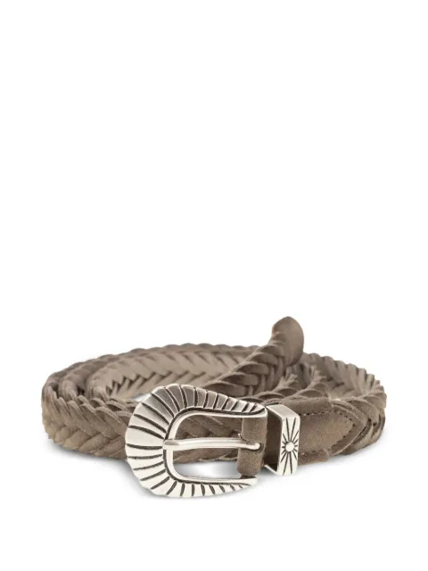 ALBERTO LUTI braided leather belt Brown TRECCIA025TAUPE