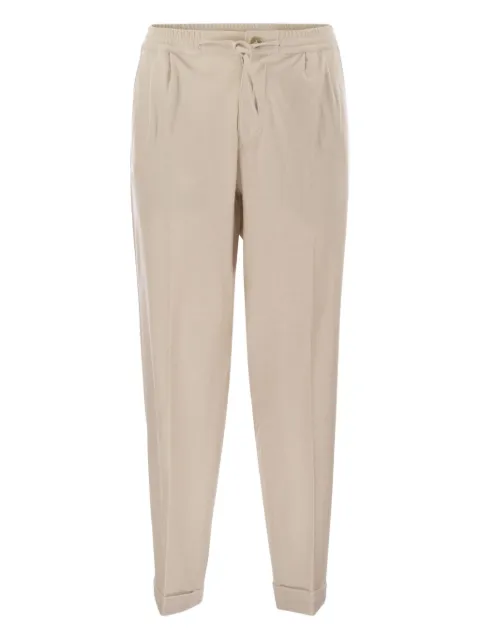 Fedeli Harvard pleated straight-leg trousers Neutrals TU0006190007