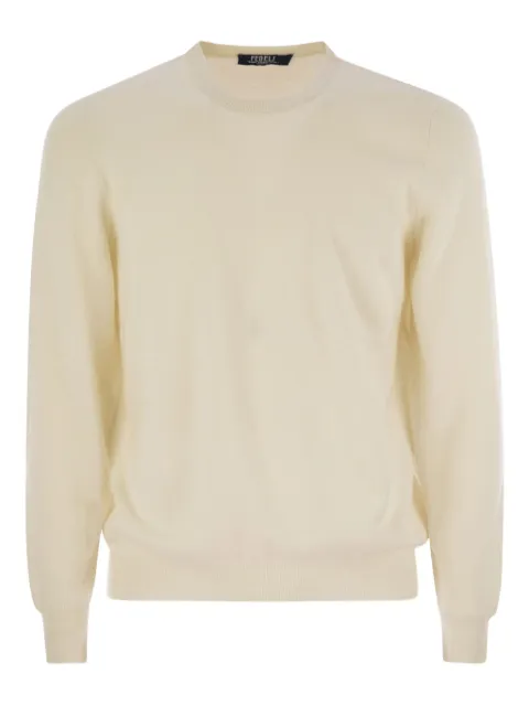 Fedeli Argentina crew-neck sweater Neutrals MU0062589