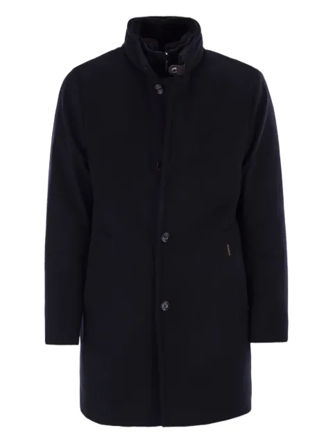 Moorer Bond button-fastening coat Blue MOUG2100131TEPA223U0498