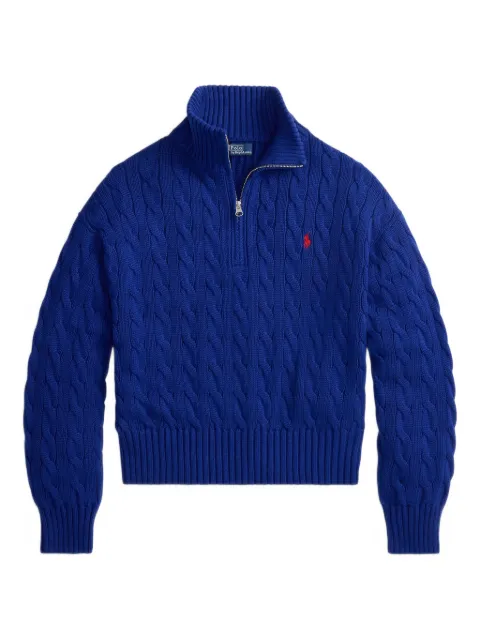 Polo Ralph Lauren cable-knit quarter-zip sweater Blue 211963467503