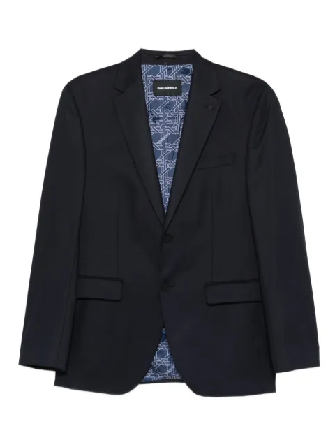 Karl Lagerfeld Nova notched-lapel blazer Blue 15527410561013