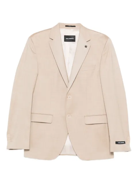Karl Lagerfeld notched-lapel blazer Neutrals 15520010561011