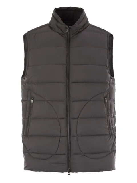 Herno zip-up gilet Grey PI012ULE12456Z9480