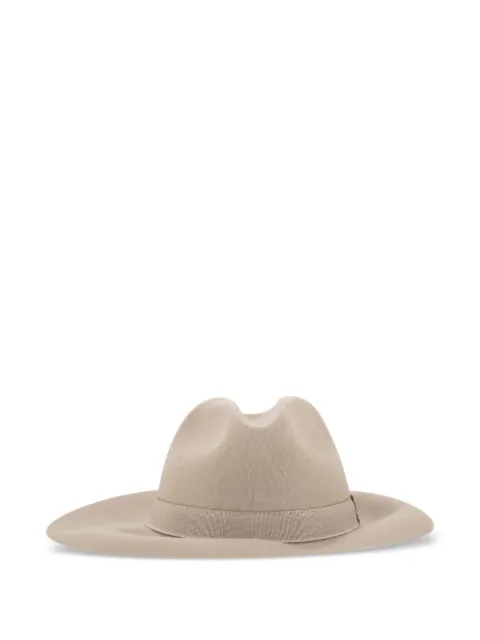 Fay wide-brim logo-plaque hat Neutrals N7WF3516900WTC