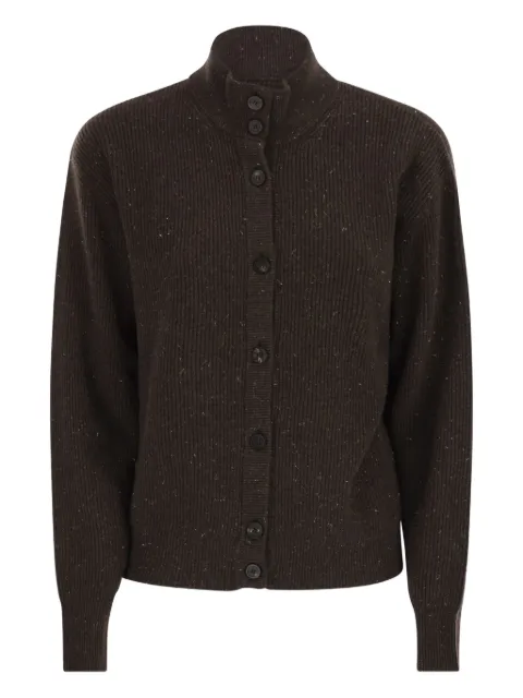 Peserico buttoned turtleneck cardigan Brown S99419F1209095851