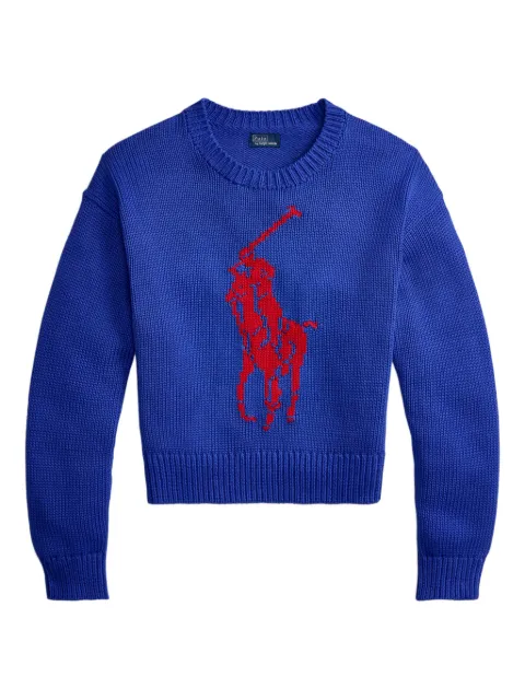Polo Ralph Lauren Big Pony cotton crewneck jumper Blue 211A96234001
