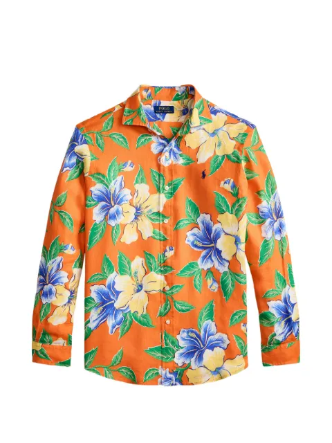 Polo Ralph Lauren floral-print shirt Orange 710B14226001