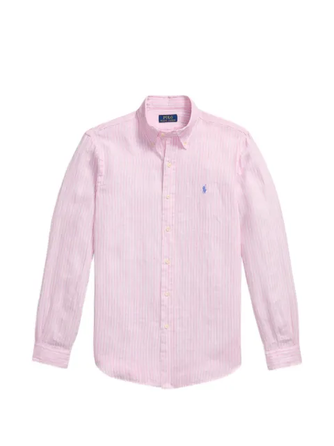 Polo Ralph Lauren striped long-sleeve shirt Pink 710B15594008