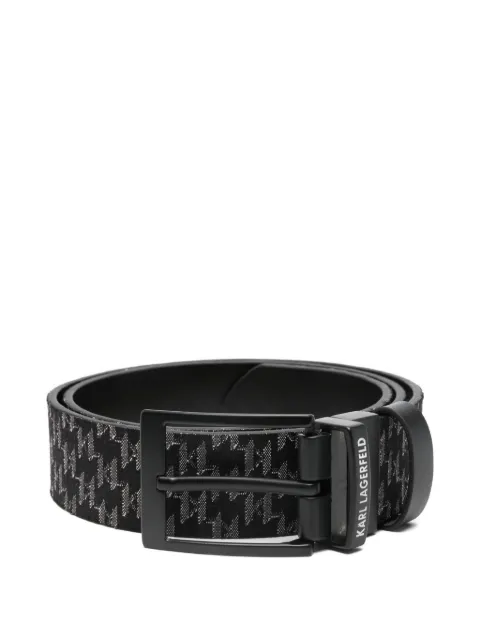 Karl Lagerfeld houndstooth buckle belt Black 8053020561115