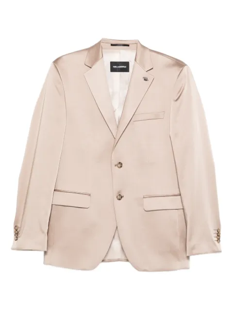 Karl Lagerfeld buttoned blazer Neutrals 15520010561016