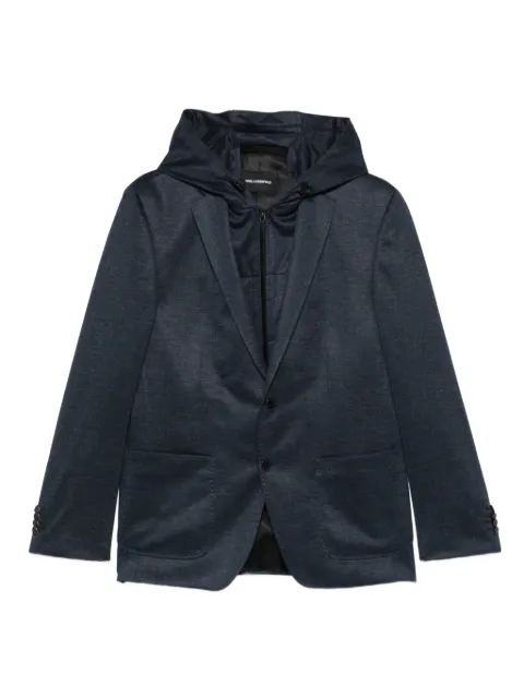 Karl Lagerfeld hooded blazer Blue 15568410561026