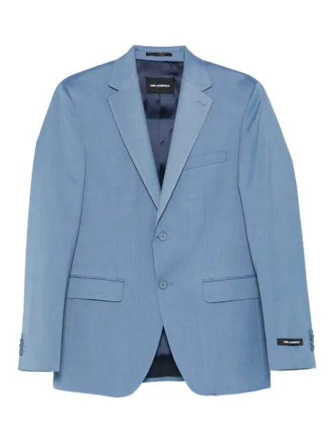 Karl Lagerfeld mélange-effect blazer Blue 15520010561011