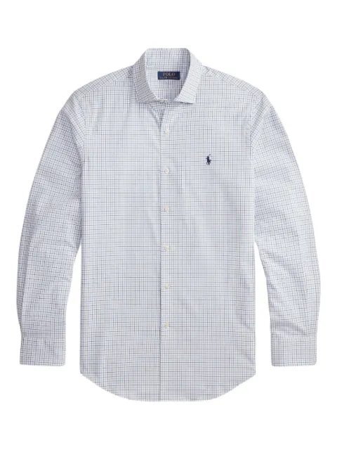 Polo Ralph Lauren plaid embroidered poplin shirt White 710974534501