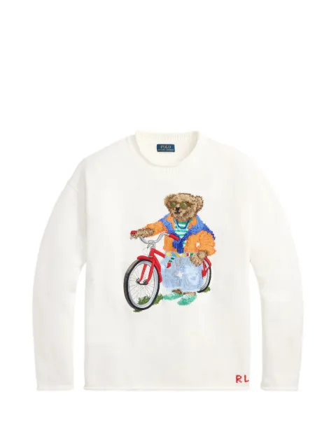 Polo Ralph Lauren Polo Bear knitted sweater White 710B13896001