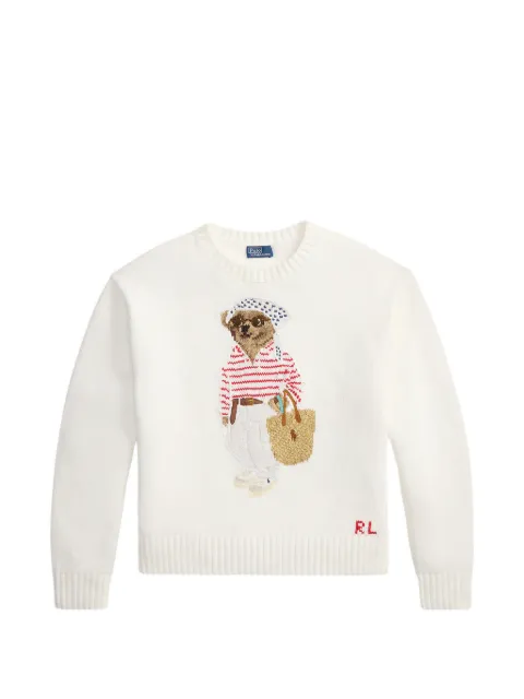 Polo Ralph Lauren Polo Bear-detail sweater White 211A12723001