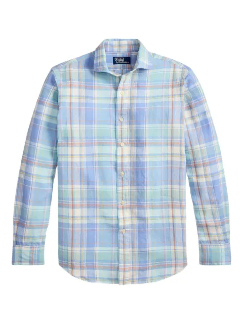 Polo Ralph Lauren plaid-pattern long-sleeve shirt Blue 710B14315001