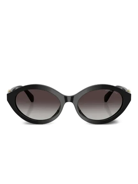 Michael Kors logo-plaque cat-eye sunglasses Black MK2257U30058G