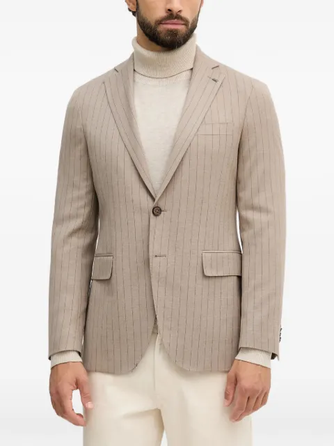 Michael Kors pinstripe single-breasted blazer Neutrals MK0SB01141