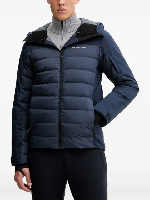 Peak Performance Shred quilted hooded skiwear Blue G80489