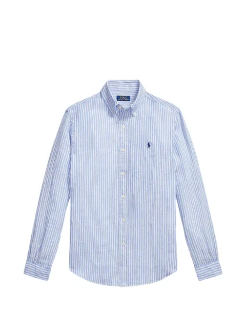 Polo Ralph Lauren Pony striped linen shirt Blue 710982143001