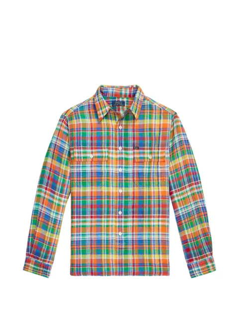 Polo Ralph Lauren plaid-pattern shirt Orange 710B14231001