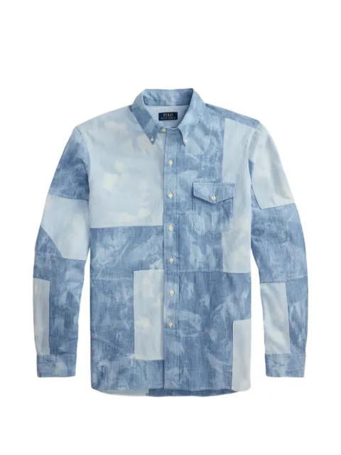 Polo Ralph Lauren patchwork buttoned shirt Blue 710B14260001