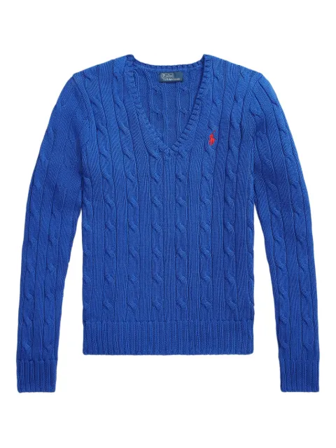 Polo Ralph Lauren cable-knit V-neck sweater Blue 211971870008
