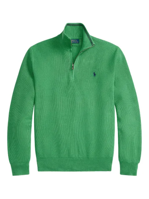 Polo Ralph Lauren quarter-zip cotton sweater Green 710932304530