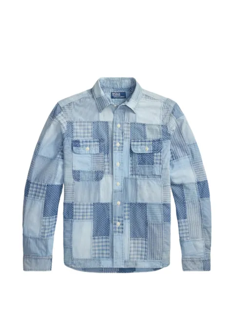 Polo Ralph Lauren patchwork button shirt Blue 710B14280001