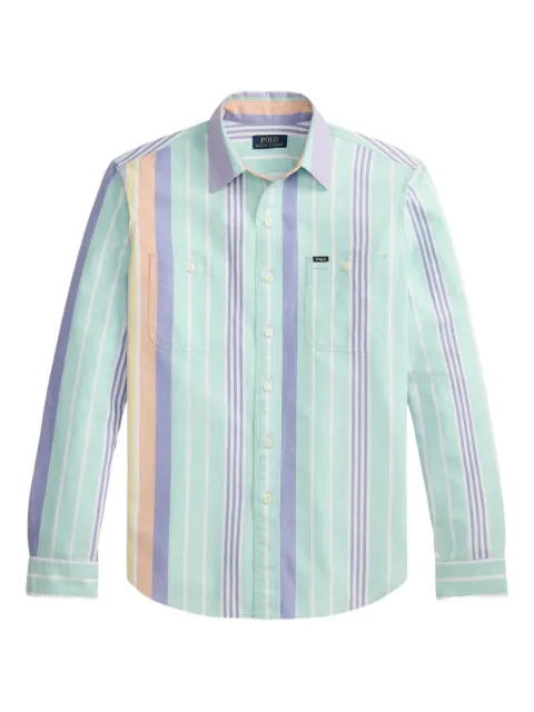Polo Ralph Lauren striped-detail shirt Green 710B16702001