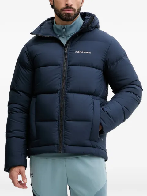 Peak Performance hooded quilted jacket Blue G80561