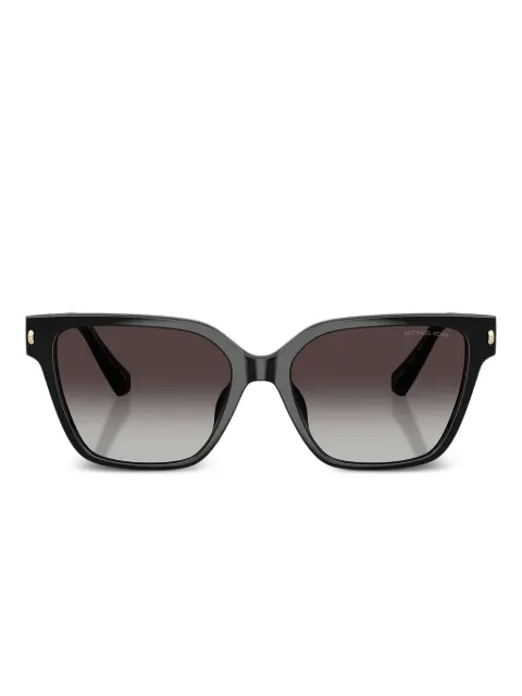 Michael Kors logo-plaque square-frame sunglasses Black MK2263U30058G