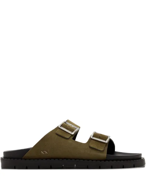 Forsa Curtis buckle-strap slides Green CURTIS