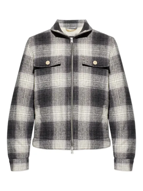 AllSaints Matheson check-patterned jacket Black M059OD