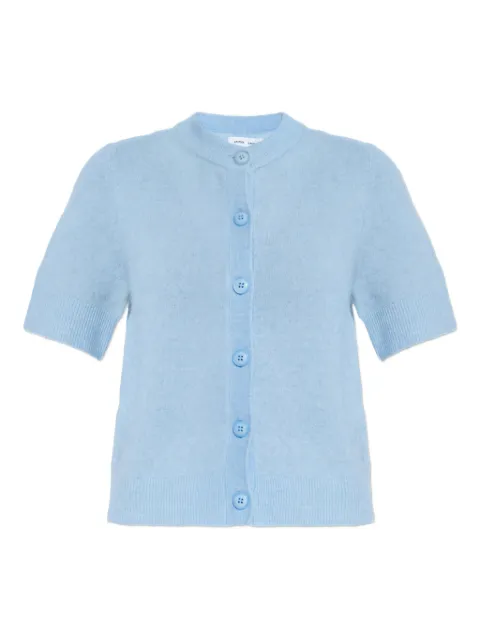 SAMSOE SAMSOE Sanoura button short-sleeve cardigan Blue F25100053