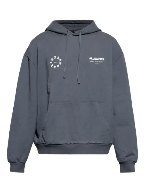 AllSaints Kindred graphic hoodie Grey M018ND
